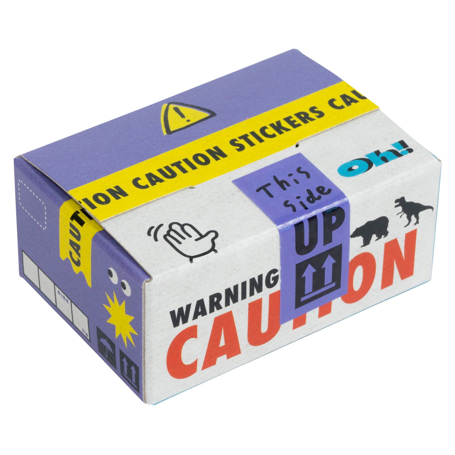 Caution Box Sticker Flakes
