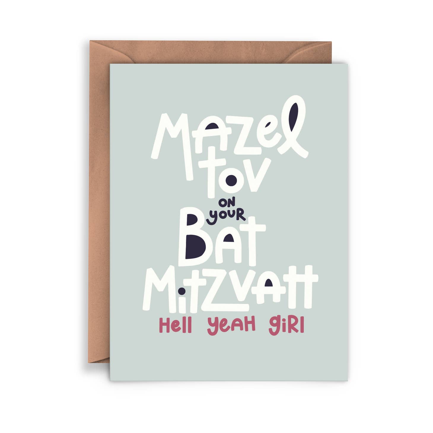 Bat Mitzvah Girl Card