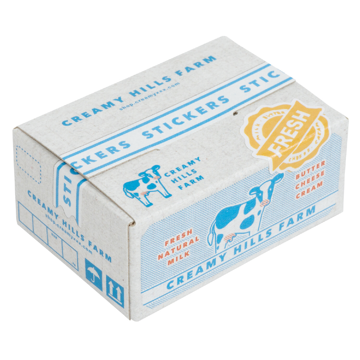 Dairy Box Sticker Flakes