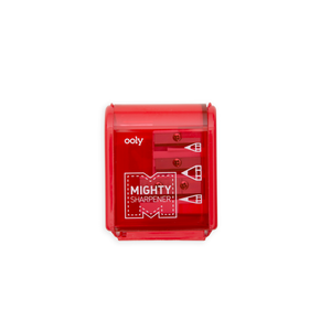 Image of red pencil sharpener