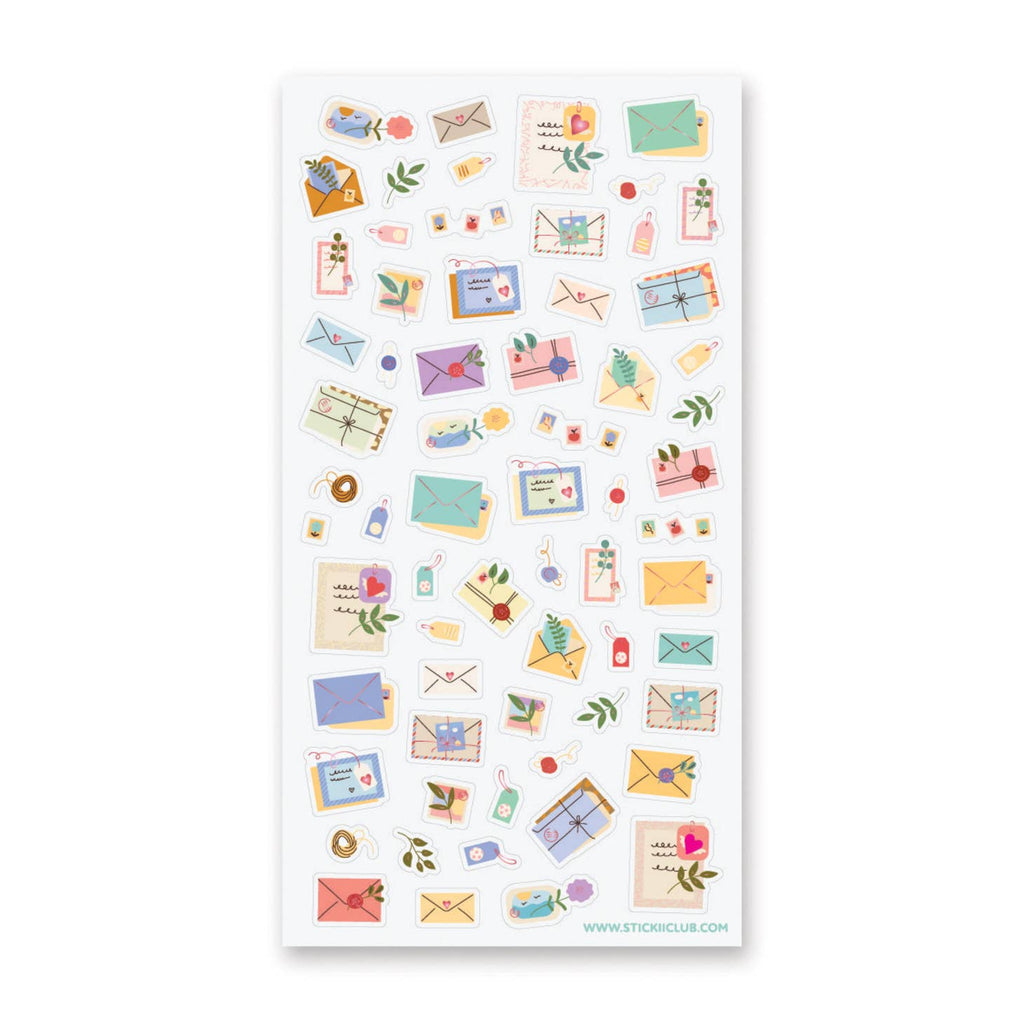Small images of pastel colored envelopes.