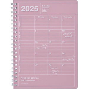 2025 Notebook Calendar  - Medium