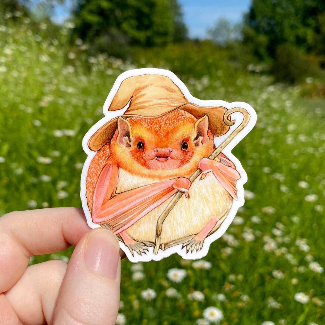 Eastern Red Bat in Hat Sticker