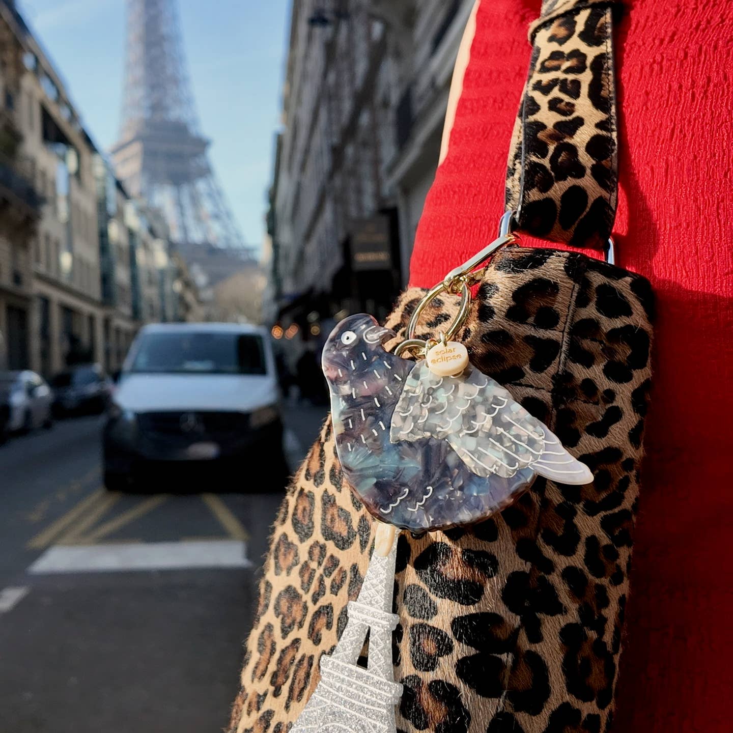 Pigeon Charm Keychain