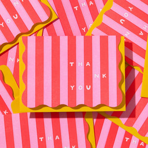 Stripes Thank you Notecards