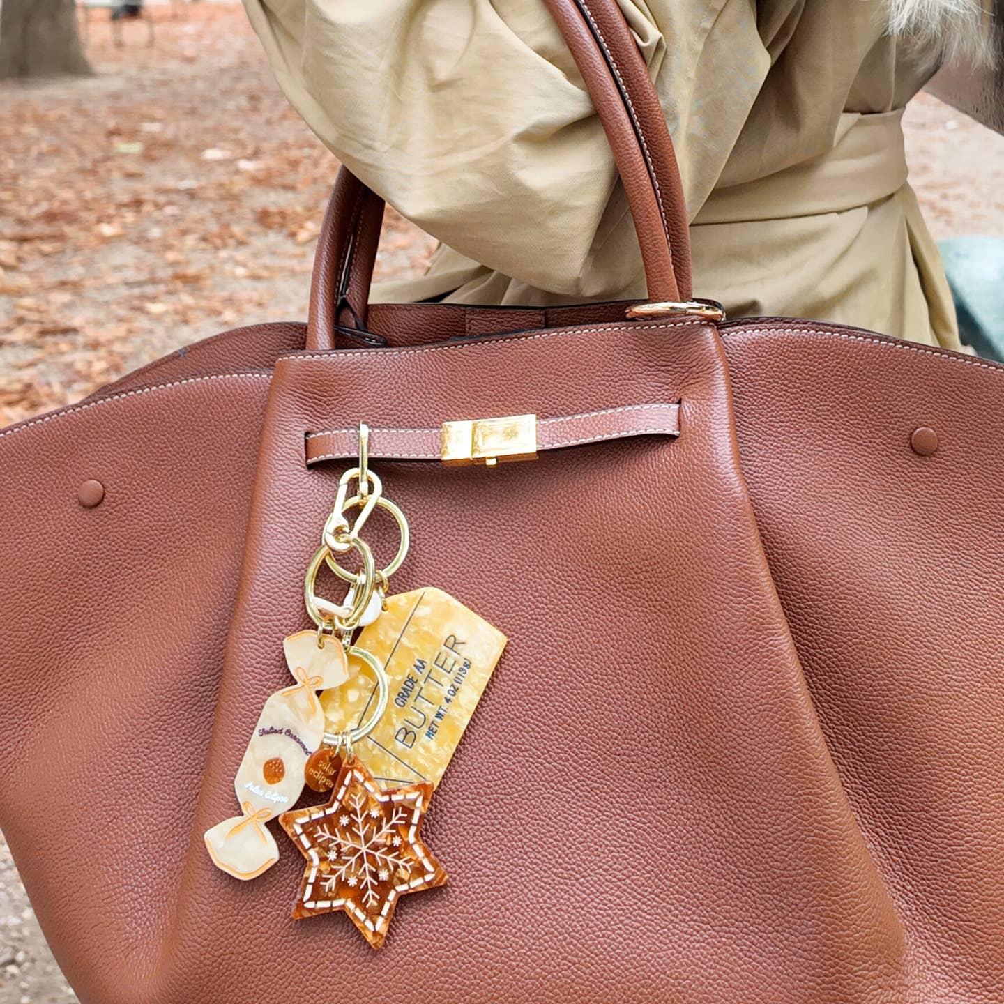 Strawberry Smoothie Charm Keychain