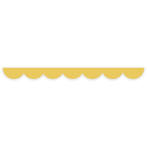 Yellow scalloped edge washi tape