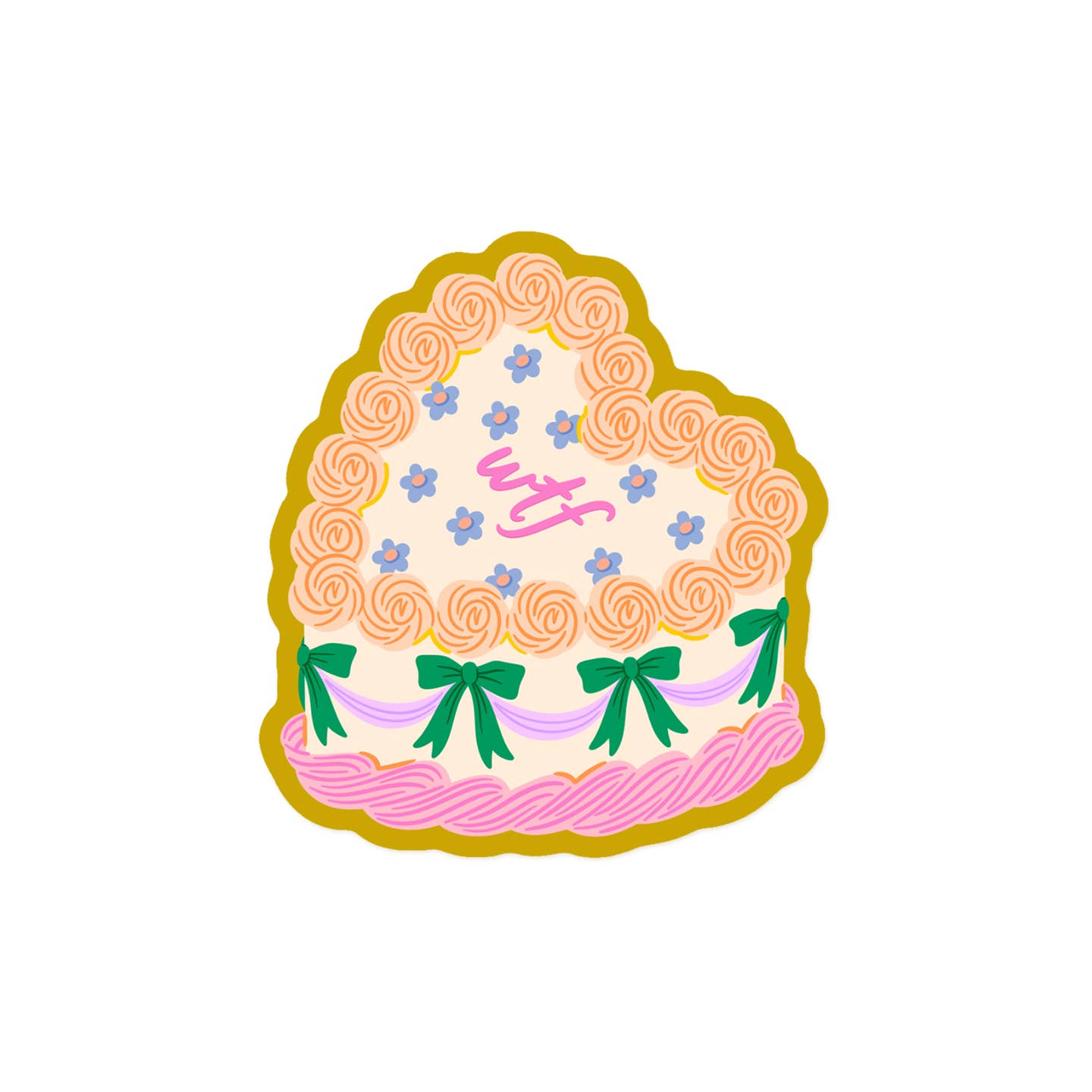 WTF Cake Sticker