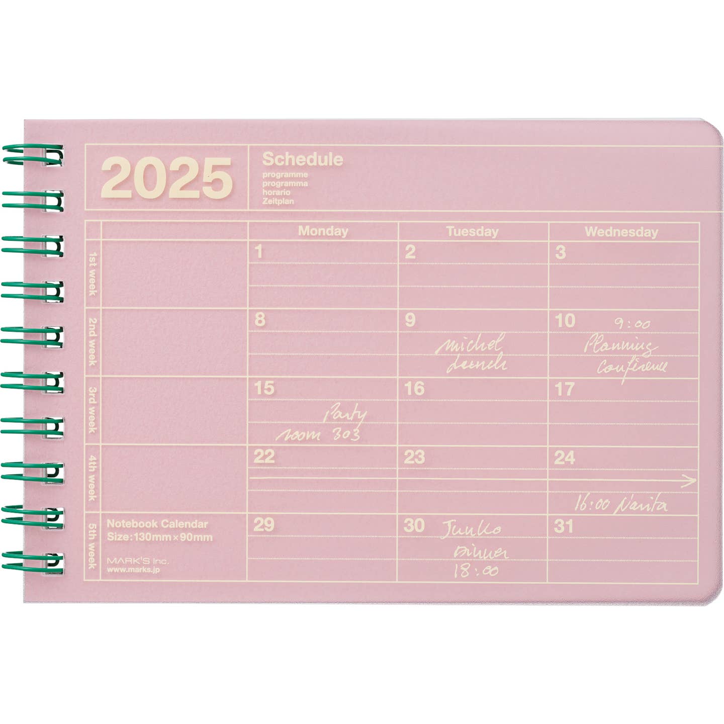 2025 Notebook Calendar - Small