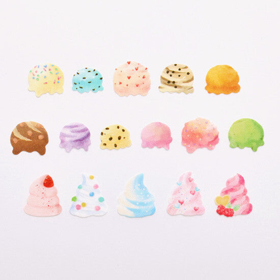 Ice Cream Parlor Sticker Washi Tape