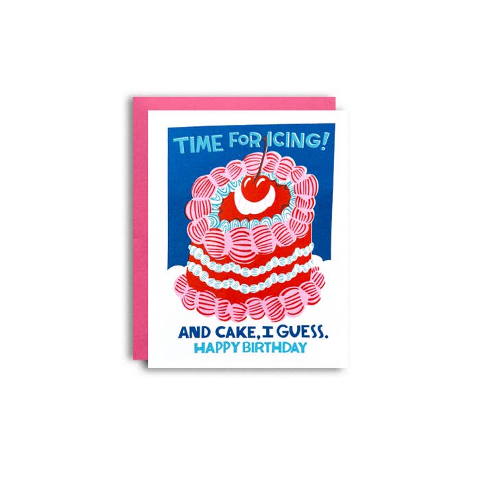 Time For Icing Birthday Card