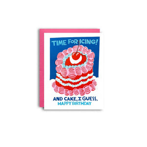 Time For Icing Birthday Card