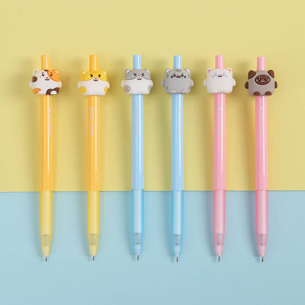 Toast Cat Retractable Toy Pen