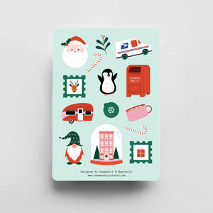 Holiday Christmas Sticker Sheet