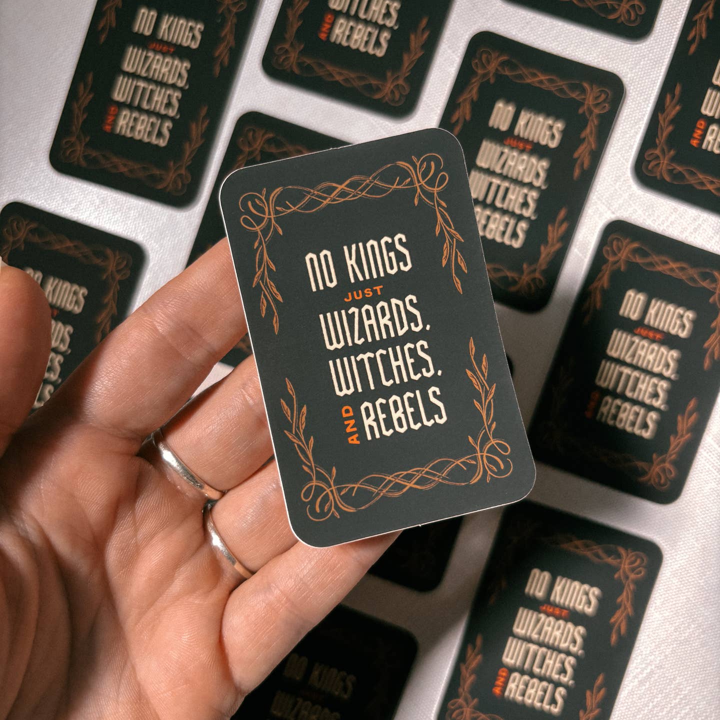 No Kings, Just Wizards Sticker