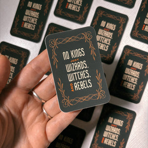 No Kings, Just Wizards Sticker