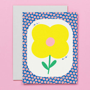 Big Flower Baby Card