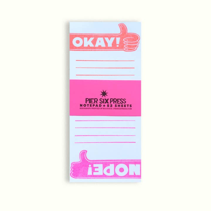 OK/Nope Notepad