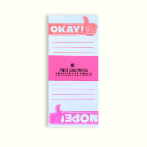 OK/Nope Notepad