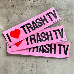 I Heart Trash TV Sticker