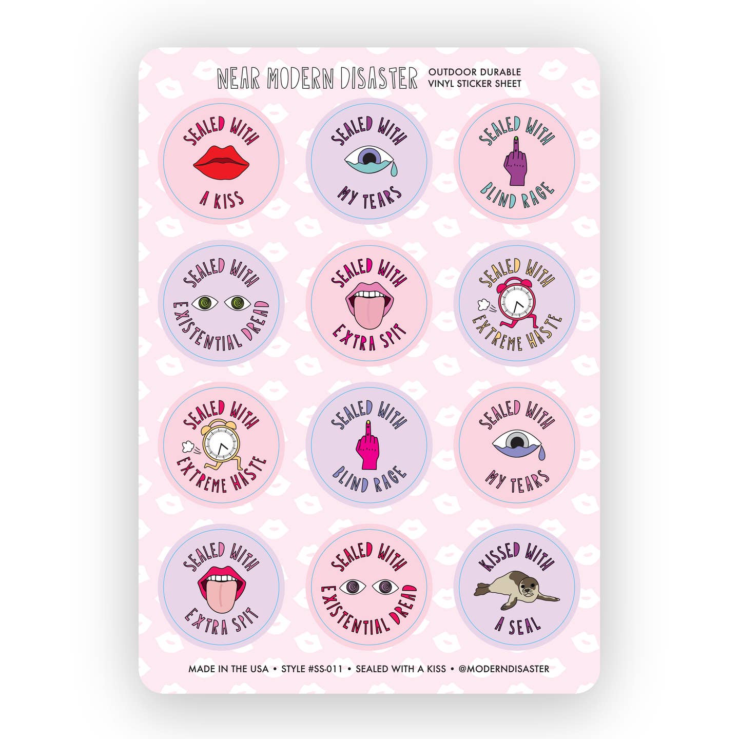 Sealed With A Kiss Sticker Sheet