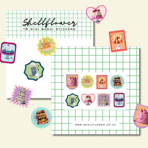 Food Washi Sticker Flakes