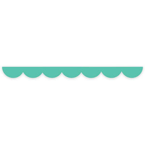 Teal scalloped edge washi tape