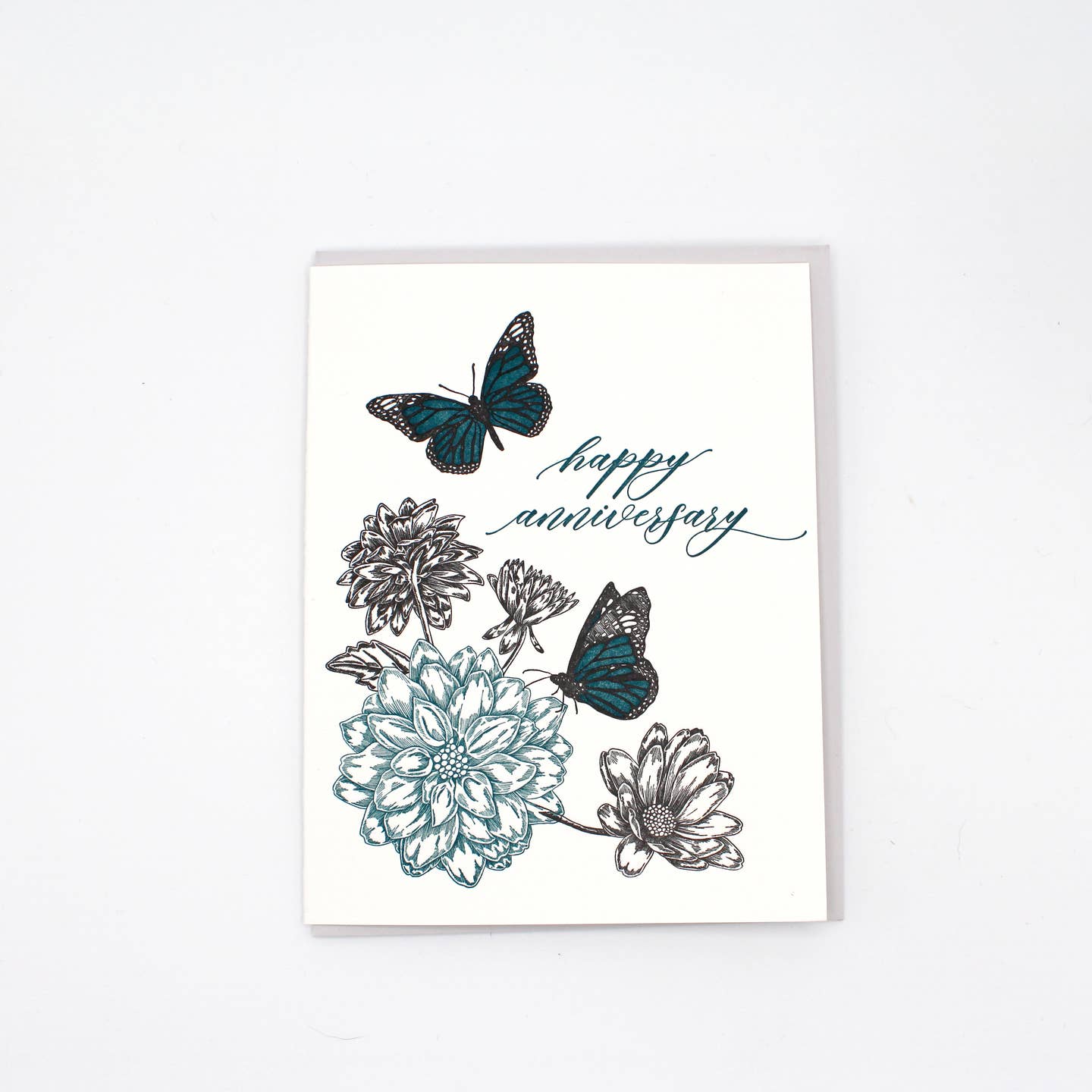 Happy Anniversary Flowers Card