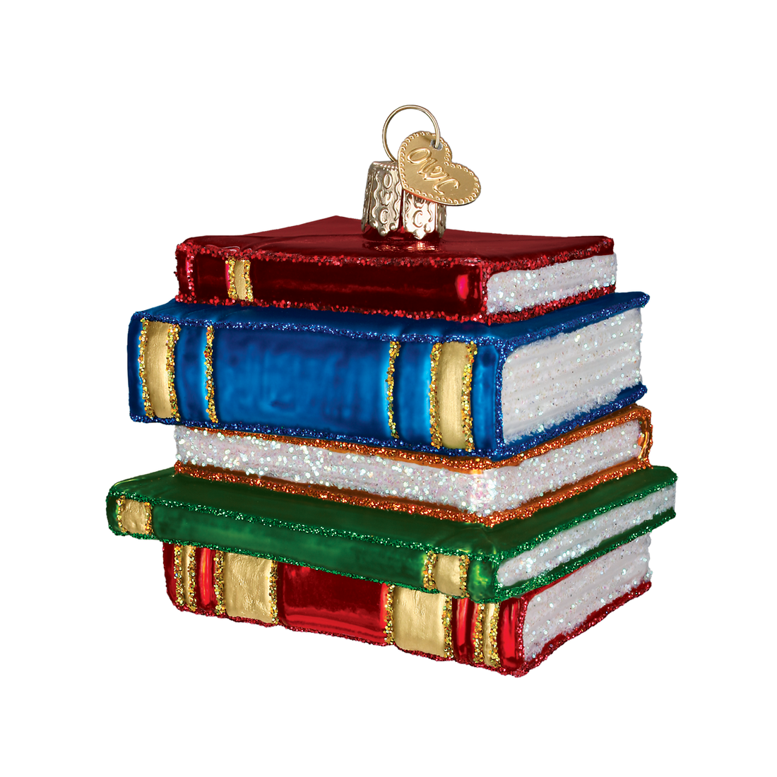 Stack of Books Ornament