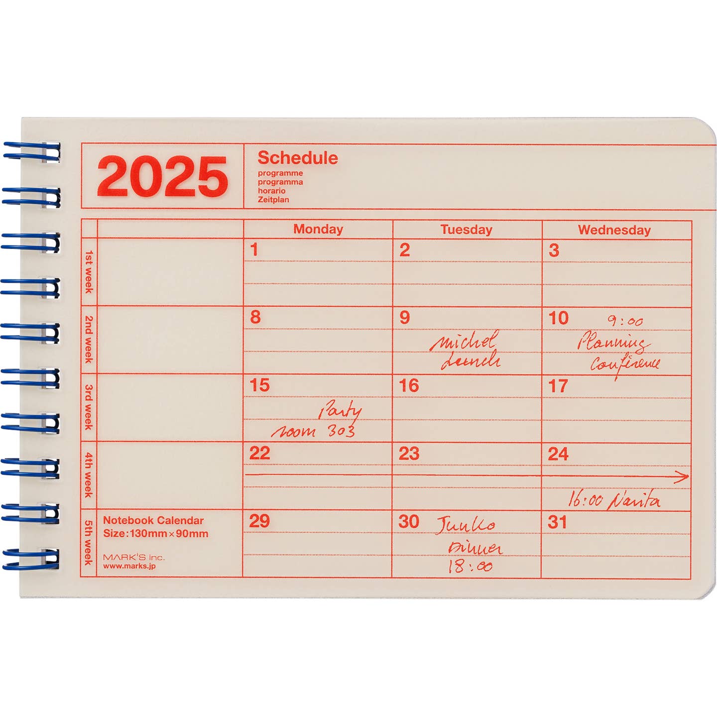 2025 Notebook Calendar - Small