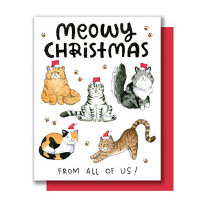 Meowy Christmas Cats Card