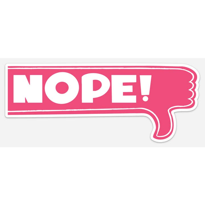Nope Hand XL Sticker