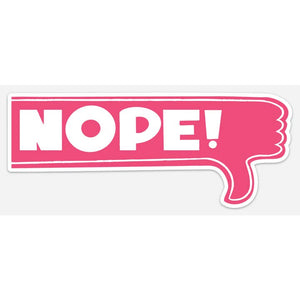 Nope Hand XL Sticker