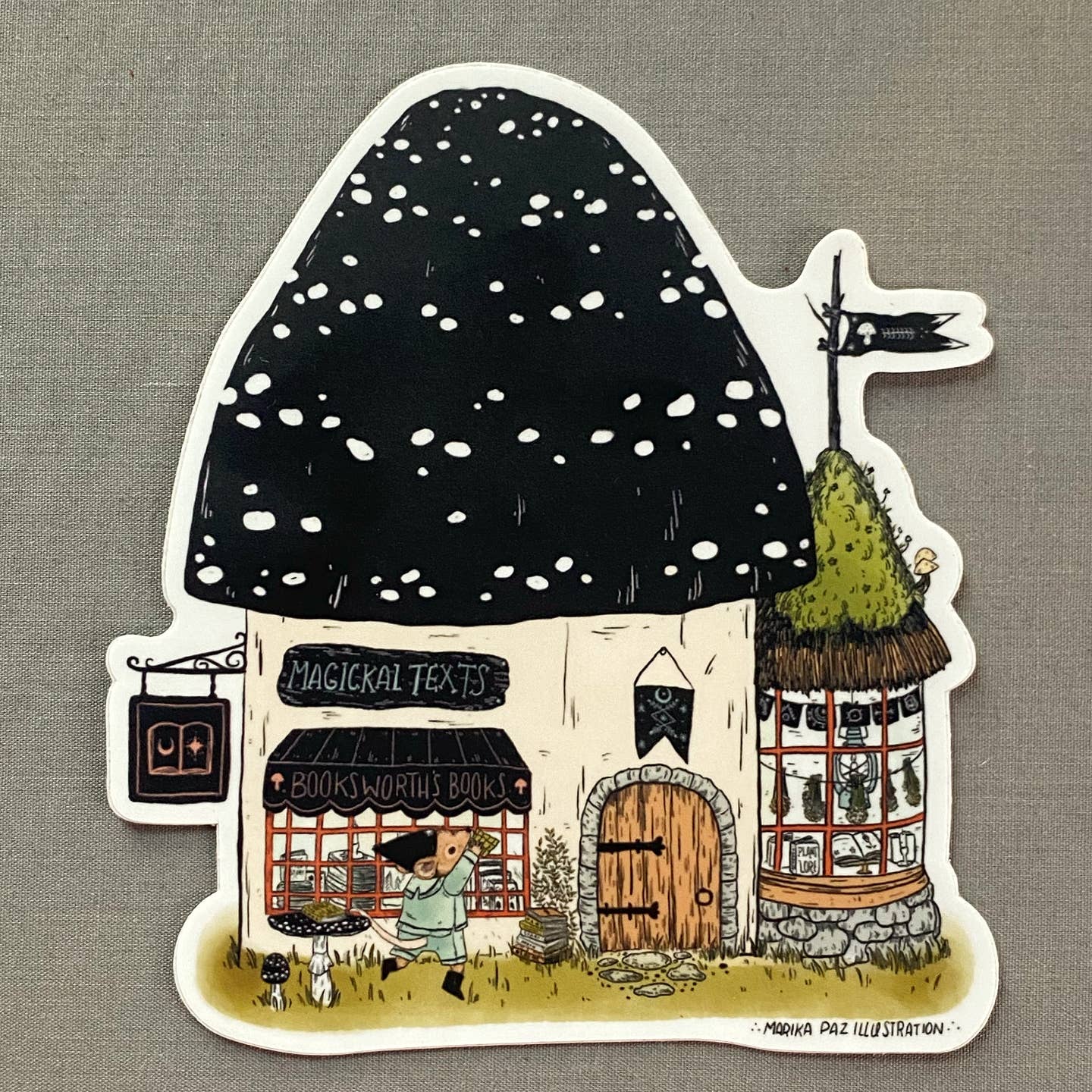 Mushroom Bookshop Sticker
