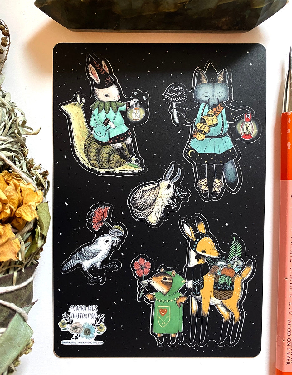Witchy Woodland Magic Sticker Sheet