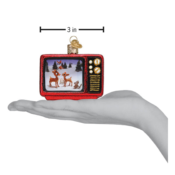 Rudolph on TV Ornament