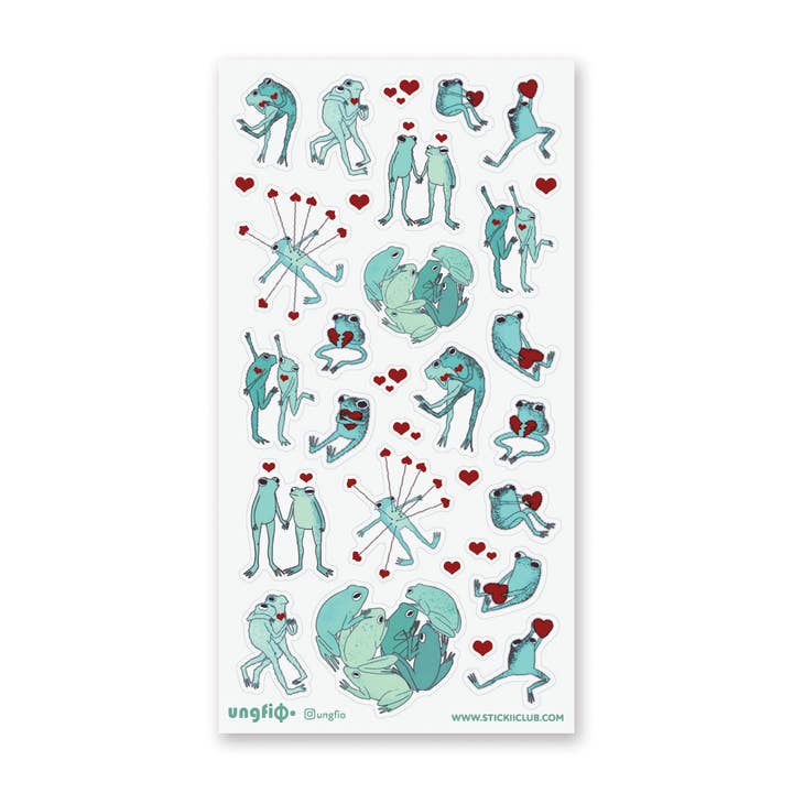 Toadally In Love Sticker Sheet – Calliope Paperie
