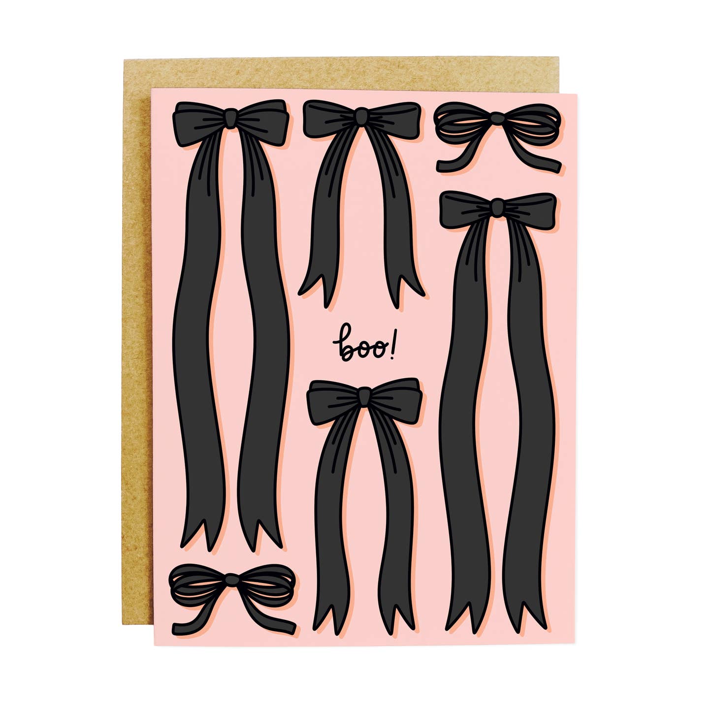 Boo Black Bows Card