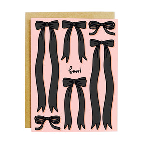Boo Black Bows Card