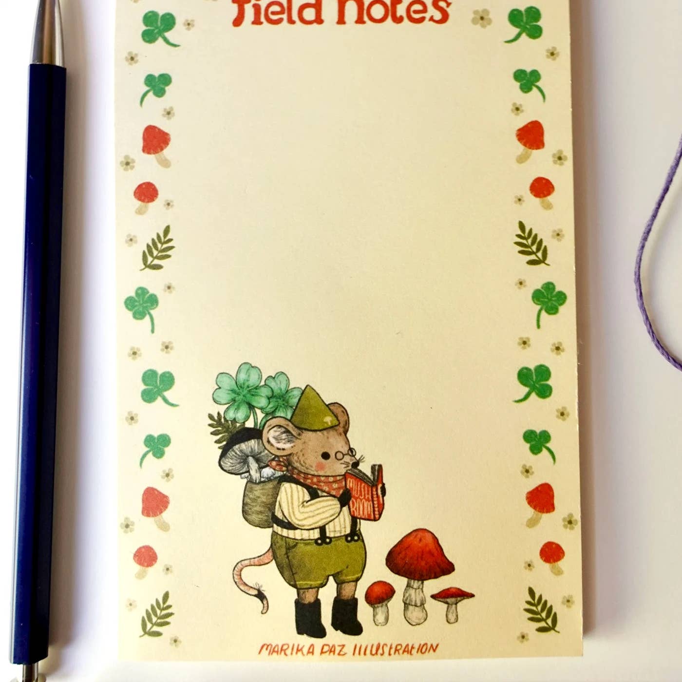 Field Mouse Notes Notepad