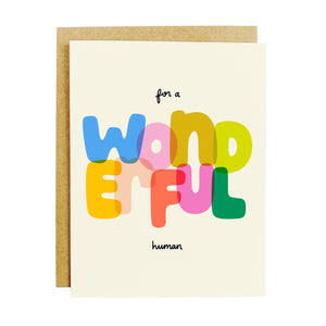 Wonderful Human Card