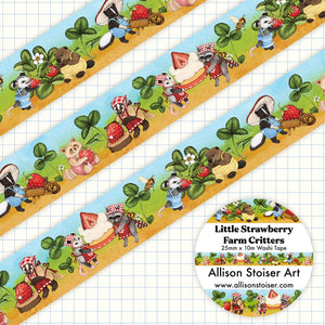 Strawberry Farm Wide Washi Tape