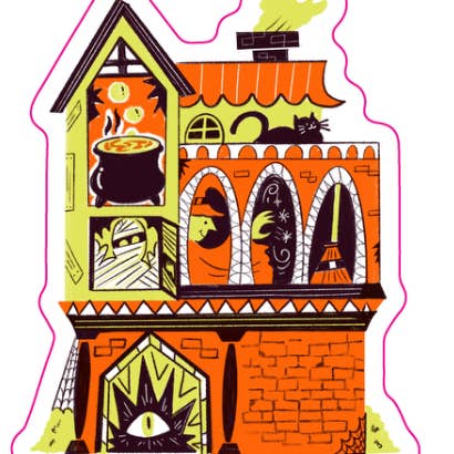Hey Boo House Sticker