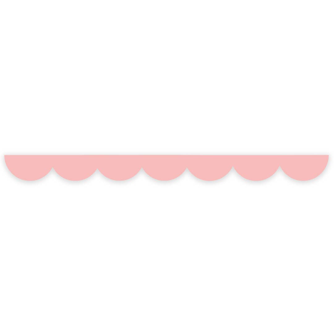Pink scalloped edge washi tape