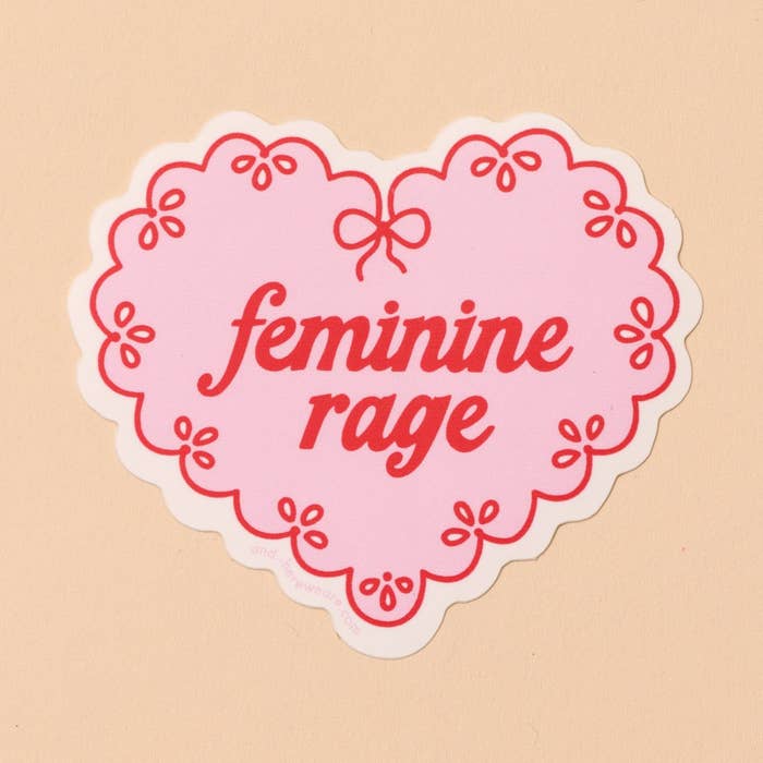 Feminine Rage Sticker – Calliope Paperie