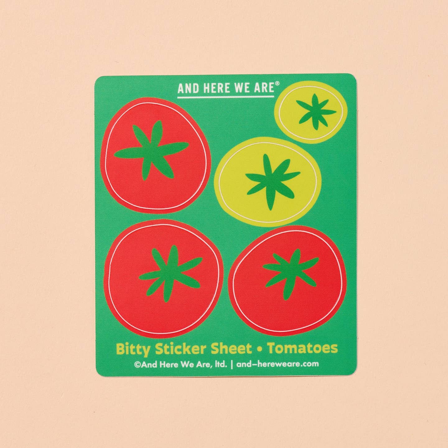 Tomatoes Bitty Vinyl Sticker Sheet