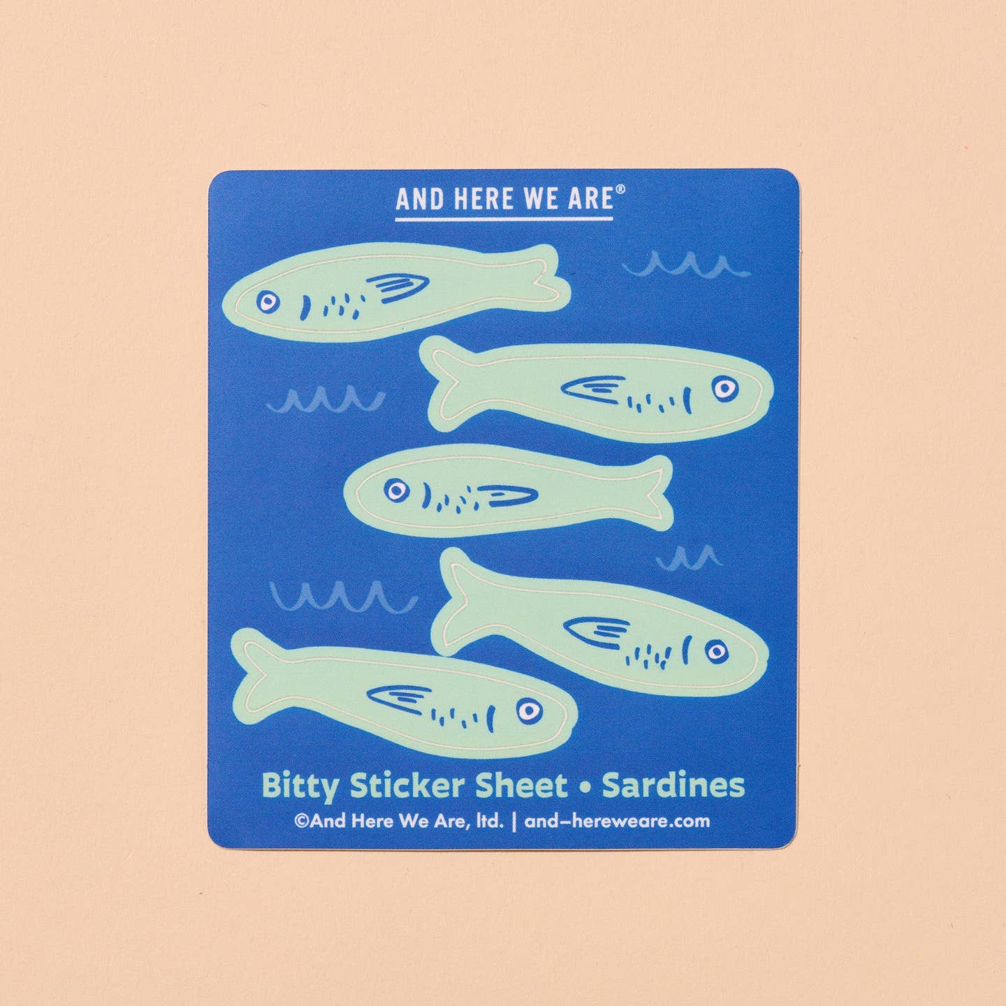 Sardines Bitty Vinyl Sticker Sheet