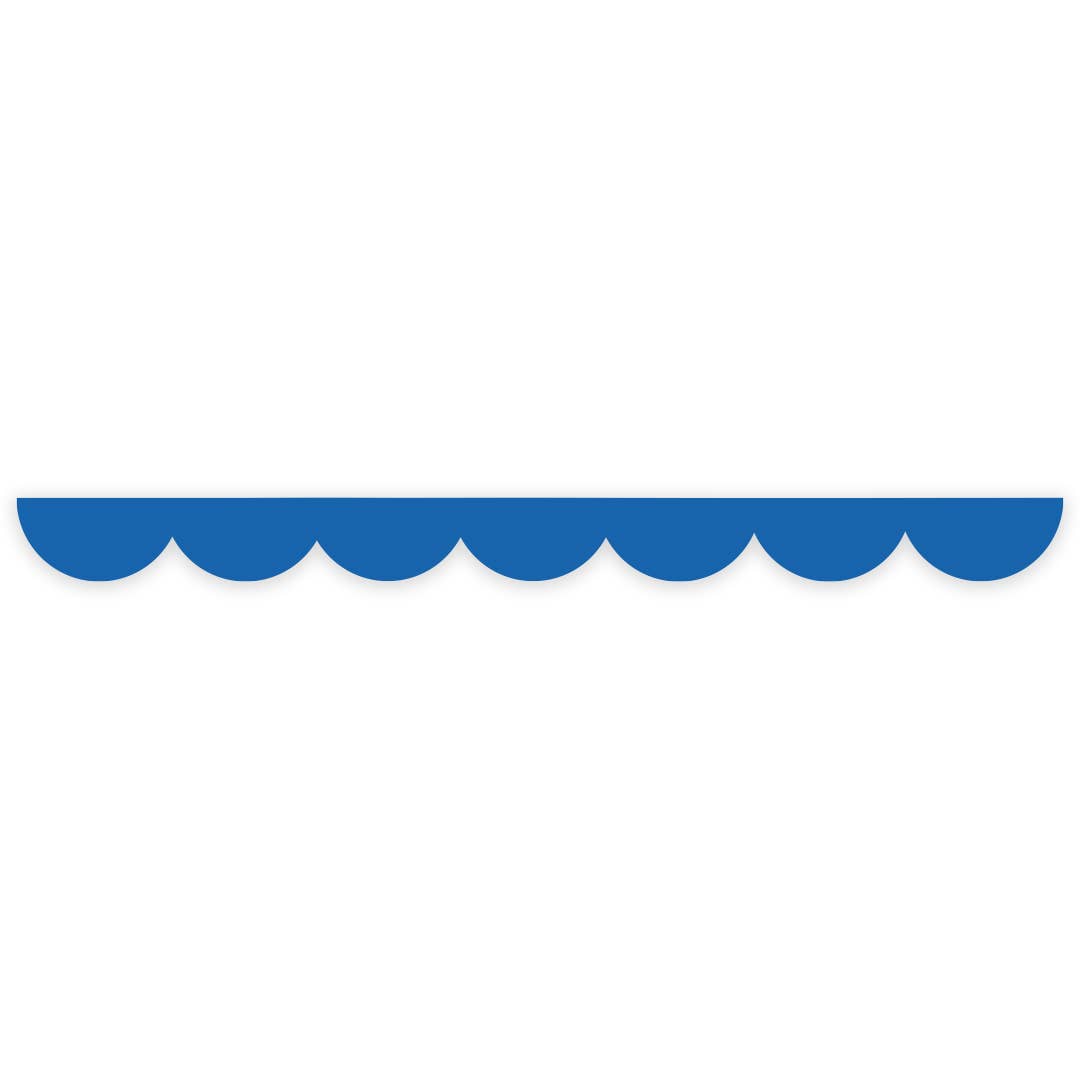 Blue scalloped edge washi tape
