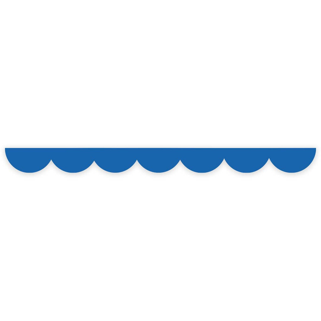 Blue scalloped edge washi tape
