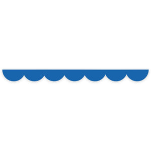 Blue scalloped edge washi tape